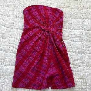 NWT Free people mini dress plaid